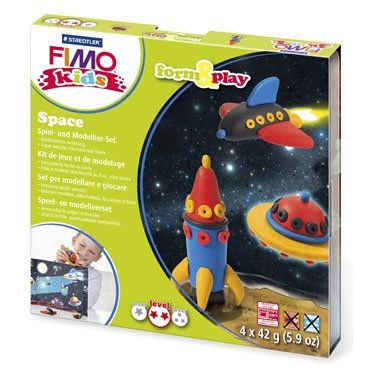 Набор для творчества с полимерной глиной &#039;Космос&#039;, FIMO Kids - Form &amp; Play, FIMO [8034-09-LZ] Набор для творчества с полимерной глиной 'Космос', FIMO Kids - Form & Play, FIMO [8034-09-LZ]