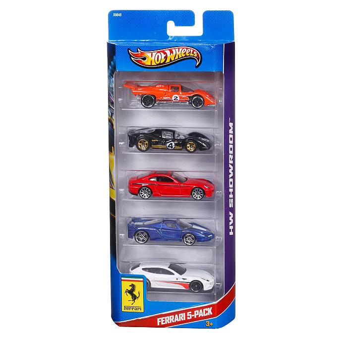 Подарочный набор из 5 машинок 'Ferrari', Hot Wheels, Mattel X9848...