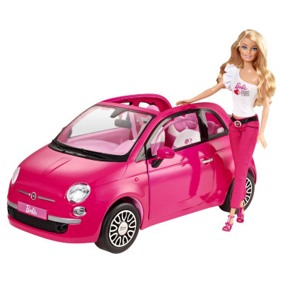 Игровой набор с куклой Барби 'Кабриолет Фиат 500С' (Fiat 500C), Barbie, Mattel [Y6857] Игровой набор с куклой Барби 'Кабриолет Фиат 500С' (Fiat 500C), Barbie, Mattel [Y6857]