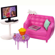 Игровой набор 'Вечер у телевизора', Barbie, Mattel [FXG36]