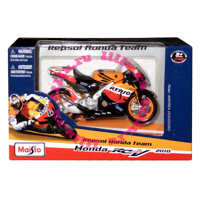 Модель гоночного мотоцикла Honda 2010 Moto GP RC212V - Andrea Dovizioso, 1:18, Maisto [31575] Модель гоночного мотоцикла Honda 2010 Moto GP RC212V - Andrea Dovizioso, 1:18, Maisto [31575]