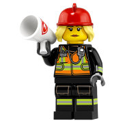 Минифигурка 'Женщина-пожарный', серия 19 'из мешка', Lego Minifigures [71025-08]