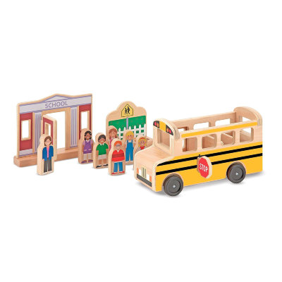 Игровой набор &#039;Школьный автобус&#039;, из серии &#039;Деревянный мир&#039; (Whittle World), Melissa&amp;Doug [4068] Игровой набор 'Школьный автобус', из серии 'Деревянный мир' (Whittle World), Melissa&Doug [4068]