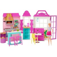 Игровой набор с куклой Барби 'Переносной гриль-ресторан', Barbie, Mattel [HBB91]