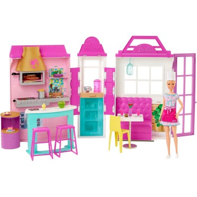 Игровой набор с куклой Барби &#039;Переносной гриль-ресторан&#039;, Barbie, Mattel [HBB91] Игровой набор с куклой Барби 'Переносной гриль-ресторан', Barbie, Mattel [HBB91]