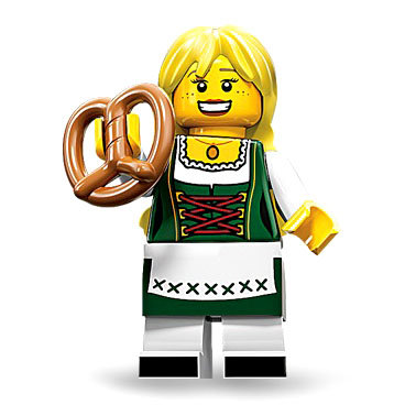 Минифигурка 'Продавщица', серия 11 'из мешка', Lego Minifigures [71002-03] Минифигурка 'Продавщица', серия 11 'из мешка', Lego Minifigures [71002-03]