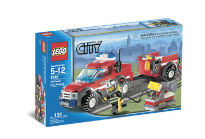 Конструктор &quot;Спасательный пожарный внедорожник&quot;, серия Lego City [7942] Конструктор "Спасательный пожарный внедорожник", серия Lego City [7942]
