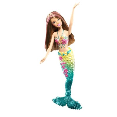 Кукла Барби-русалка, меняющая цвет волос, с зеленым хвостом, Barbie, Mattel [T7406] Кукла Барби-русалка, меняющая цвет волос, с зеленым хвостом, Barbie, Mattel [T7406]