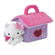 Мягкая игрушка 'Хелло Китти Чарми с домиком' (Hello Kitty Charmmykitty), 20 см, Jemini [150925]