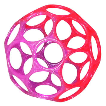 * Мяч сиренево-розовый, полупрозрачный, 9 см, Oball [81005-1] Мяч сиренево-розовый, полупрозрачный, 9 см, Oball [81005-1]