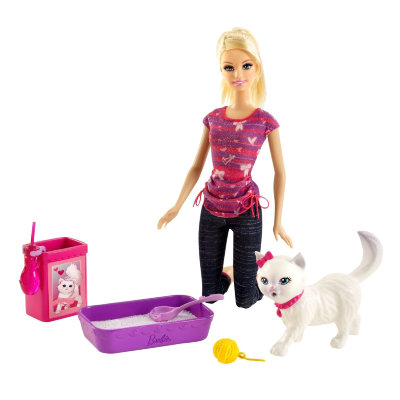 Игровой набор с куклой Барби &#039;Кукла и котёнок&#039;, Barbie, Mattel [BDH76] Игровой набор с куклой Барби 'Кукла и котёнок', Barbie, Mattel [BDH76]