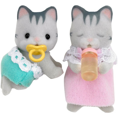 Игровой набор 'Серые Котята - двойняшки', Sylvanian Families [3553] Игровой набор 'Серые Котята - двойняшки', Sylvanian Families [3553]