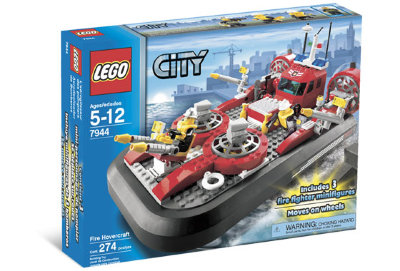 Конструктор &quot;Пожарное транспортное средство на воздушной подушке&quot;, серия Lego City [7944] Конструктор "Пожарное транспортное средство на воздушной подушке", серия Lego City [7944]