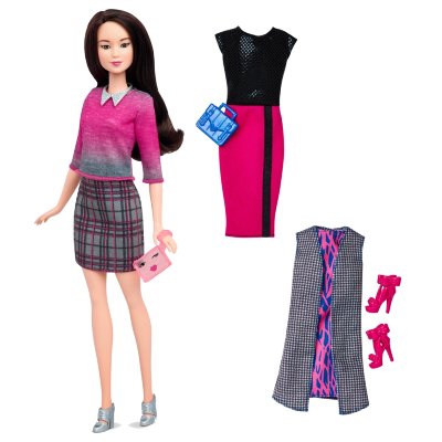 Кукла Барби с дополнительными нарядами, из серии &#039;Мода&#039; (Fashionistas), Barbie, Mattel [DTD99] Кукла Барби с дополнительными нарядами, из серии 'Мода' (Fashionistas), Barbie, Mattel [DTD99]