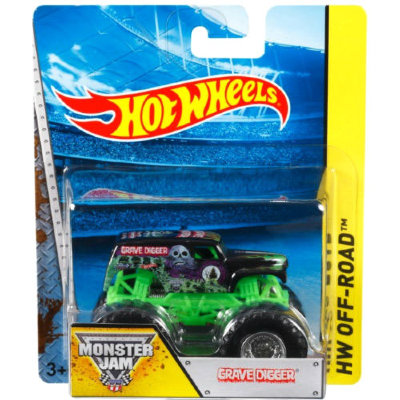 Машинка Grave Digger, из серии HW Off-Road - Monster Jam, Hot Wheels, Mattel [BHP38-3] Машинка Grave Digger, из серии HW Off-Road - Monster Jam, Hot Wheels, Mattel [BHP38-3]