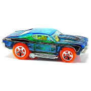 Коллекционная модель автомобиля Chevelle 1969 - HW Race 2014, синяя прозрачная, Hot Wheels, Mattel [BFD47]
