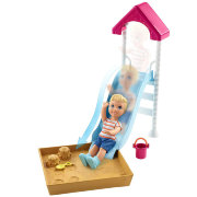 Игровой набор 'Горка и песочница', из серии 'Skipper Babysitters Inc.', Barbie, Mattel [FXG96]