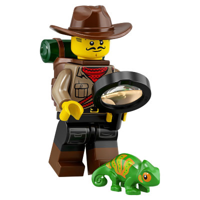 Минифигурка &#039;Исследователь джунглей&#039;, серия 19 &#039;из мешка&#039;, Lego Minifigures [71025-07] Минифигурка 'Исследователь джунглей', серия 19 'из мешка', Lego Minifigures [71025-07]