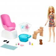 Игровой набор с куклой Барби 'СПА салон', из серии 'Я могу стать', Barbie, Mattel [GHN07]