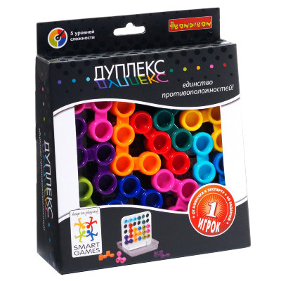 Игра логическая 'Дуплекс. Единство противоположностей', Bondibon, Smart Games [ВВ0948] Игра логическая 'Дуплекс. Единство противоположностей', Bondibon, Smart Games [ВВ0948]