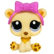 Одиночная зверюшка 2011 - Белая Медведица, Littlest Pet Shop, Hasbro [26636]