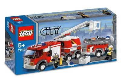 Конструктор &quot;Грузовая пожарная машина&quot;, серия Lego City [7239] Конструктор "Грузовая пожарная машина", серия Lego City [7239]