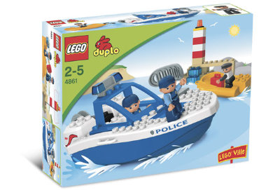 Конструктор &quot;Полицейская лодка&quot;, серия Lego Duplo [4861] Конструктор "Полицейская лодка", серия Lego Duplo [4861]