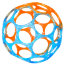 * Мяч оранжево-голубой, полупрозрачный, 9 см, Oball [81005-3] - 81005-3.jpg