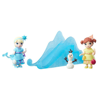 Игровой набор с мини-куклами &#039;Снежные сестры&#039; (Snow Sisters Set), 7 см, &#039;Маленькое Королевство Принцесс Диснея&#039;, Hasbro [B7468] Игровой набор с мини-куклами 'Снежные сестры' (Snow Sisters Set), 7 см, 'Маленькое Королевство Принцесс Диснея', Hasbro [B7468]