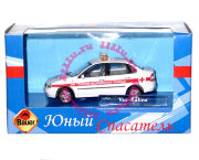Модель автомобиля ВАЗ Калина Скорой помощи 1:43, из серии 'Юный спасатель','Cararama [LC220D-02]