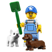 Минифигурка 'Девушка - выгуливатель собак', серия 19 'из мешка', Lego Minifigures [71025-09]