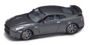 Модель автомобиля Nissan GT-R (R35) 2009, темный металлик, 1:43, серия Премиум в пластмассовой коробке, Yat Ming [43203D]