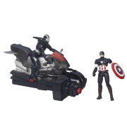 Игровой набор Captain America and Marvel's War Machine Figures with Blast Cycle, 10 см, Avengers. Age of Ultron, Hasbro [B1499] 