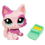 Одиночная зверюшка 2011 - розовая Кошка, Littlest Pet Shop, Hasbro [26656]