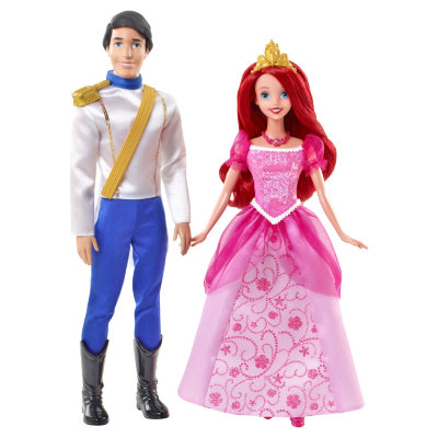 Набор кукол &#039;Принцесса Ариэль и Принц Эрик&#039;, 28 см, из серии &#039;Принцессы Диснея&#039;, Mattel [Y0939] Набор кукол 'Принцесса Ариэль и Принц Эрик', 28 см, из серии 'Принцессы Диснея', Mattel [Y0939]