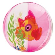 Пляжный мяч 'Аквариум' (Aquarium Beach Ball), 61 см, розовый, Intex [58031NP]