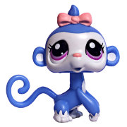 Игрушка 'Петшоп из мешка - сиреневая Обезьянка', серия 6, Littlest Pet Shop, Hasbro [38654-2606]
