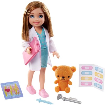 Игровой набор с куклой Челси &#039;Доктор&#039;, из серии &#039;Я могу стать&#039;, Barbie, Mattel [GTN88] Игровой набор с куклой Челси 'Доктор', из серии 'Я могу стать', Barbie, Mattel [GTN88]
