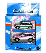Набор из 2 автомобилей спецслужб - New Mini Cooper и BMW X5 1:72, Cararama [172X-05]