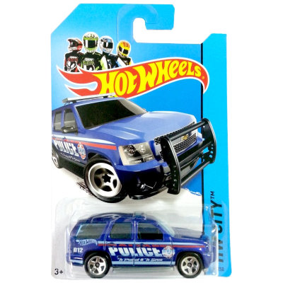 Коллекционная модель полицейского автомобиля Chevy Tahoe 2007 - HW City 2014, синяя, Hot Wheels, Mattel [BFC59] Коллекционная модель полицейского автомобиля Chevy Tahoe 2007 - HW City 2014, синяя, Hot Wheels, Mattel [BFC59]