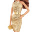 Кукла 'Золотистое платье' из серии 'Красная ковровая дорожка', коллекционная Barbie Black Label, Mattel [CFP36] - CFP36-1te.jpg