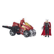 Игровой набор Ultron Thor and Iron Man Figures with Arc ATV Vehicle, 10 см, Avengers. Age of Ultron, Hasbro [B1501] 