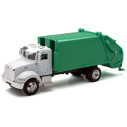 Модель автомобиля-мусоровоза Peterbilt 387, бело-зеленая, 1:43, New-Ray [15533]