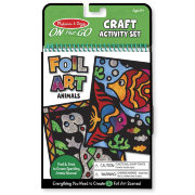 Блокнот для путешествий 'Творчество: Картины из фольги - животные', On the Go - Craft Activity Set, Melissa&Doug [9421]