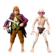 Набор фигурок 'Бильбо Баггинс и Голлум' (Bilbo Baggins & Gollum) 10 см, из серии 'The Hobbit an Unexpected Journey', Vivid [16011]