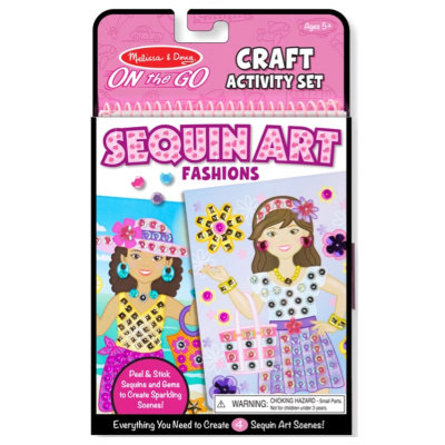 Блокнот для путешествий 'Аппликация блестками - мода', On the Go - Sequin Art, Melissa&amp;Doug [9443] Блокнот для путешествий 'Аппликация блестками - мода', On the Go - Sequin Art, Melissa&Doug [9443]