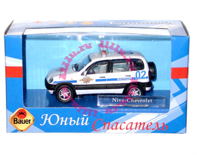 Модель автомобиля Niva-Chevrolet Милиции 1:43, из серии 'Юный спасатель','Cararama [LC220D-04] Модель автомобиля Niva-Chevrolet Милиции 1:43, из серии 'Юный спасатель','Cararama [LC220D-04]