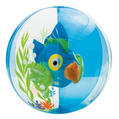 Пляжный мяч &#039;Аквариум&#039; (Aquarium Beach Ball), 61 см, голубой, Intex [58031NP] Пляжный мяч 'Аквариум' (Aquarium Beach Ball), 61 см, голубой, Intex [58031NP]
