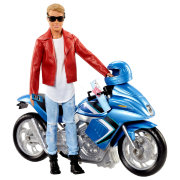 Игровой набор 'Кен на мотоцикле', из специальной серии 'Pink Passport', Barbie, Mattel [FNY31]