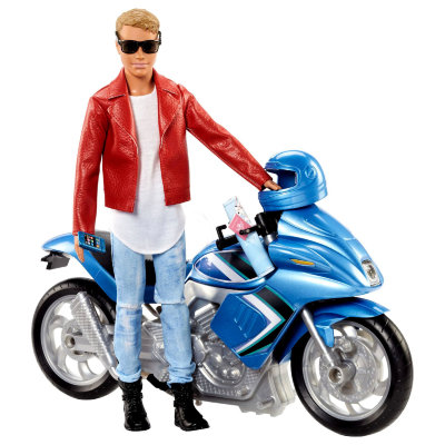 Игровой набор &#039;Кен на мотоцикле&#039;, из специальной серии &#039;Pink Passport&#039;, Barbie, Mattel [FNY31] Игровой набор 'Кен на мотоцикле', из специальной серии 'Pink Passport', Barbie, Mattel [FNY31]